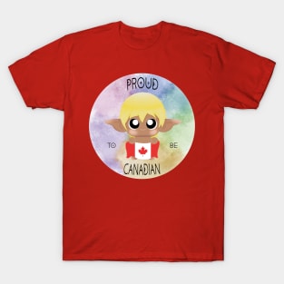 Proud to be Canadian (Sleepy Forest Creatures) T-Shirt